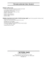 Preview for 4 page of Sterling S17F Manual