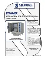 Sterling SPG6 Installation And Operation Manual предпросмотр
