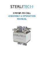 Preview for 1 page of Sterlitech CF016P-FO Assembly & Operation Manual