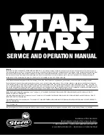 Preview for 1 page of Stern Pinball 500-55J8-01 Service And Operation Manual