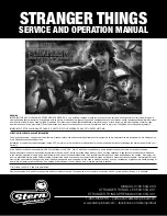 Preview for 1 page of Stern Pinball 500-55Q2-01 Service And Operation Manual