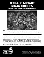 Предварительный просмотр 1 страницы Stern Pinball 500-55Q5-01 Service And Operation Manual