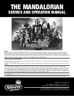 Preview for 1 page of Stern Pinball 500-55S6-01 Service And Operation Manual