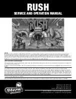 Preview for 1 page of Stern Pinball 500-55T2-01 Service And Operation Manual