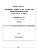 Preview for 1 page of Stern Pinball Batman Premium Installation Instructions