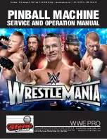 Stern Pinball WWE PRO 500-55G1-00 Service And Operation Manual preview