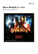 Stern Pinball Iron Man Manual preview