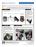 Sternberg Lighting XRLED 1843 Installation Instructions preview