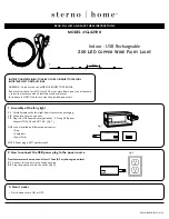 STERNO HOME GL42590 Instructions preview