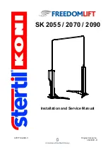 Preview for 1 page of stertil-KONI Freedomlift SK 2055 Installation And Service Manual