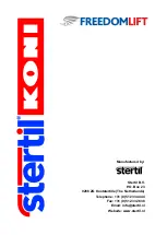 Preview for 118 page of stertil-KONI Freedomlift SK 2055 Installation And Service Manual