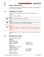 Предварительный просмотр 13 страницы stertil-KONI SKY-200 Installation, Operation And Maintenance Instructions