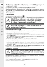 Предварительный просмотр 12 страницы STERWINS 17882151 Assemby - Use - Maintenance Manual