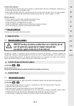 Предварительный просмотр 183 страницы STERWINS 17882151 Assemby - Use - Maintenance Manual