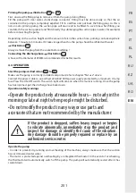 Предварительный просмотр 201 страницы STERWINS 17882151 Assemby - Use - Maintenance Manual