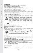 Предварительный просмотр 192 страницы STERWINS 20 VGT2-28.1 Assemby - Use - Maintenance Manual