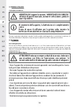 Предварительный просмотр 71 страницы STERWINS 20VBL2-GT.1 Assemby - Use - Maintenance Manual