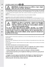 Preview for 42 page of STERWINS 3276000660088 Assemby - Use - Maintenance Manual