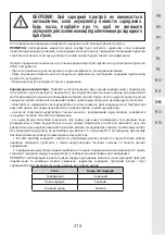 Preview for 213 page of STERWINS 3276000660088 Assemby - Use - Maintenance Manual