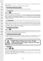 Preview for 24 page of STERWINS 3276000660156 Assemby - Use - Maintenance Manual