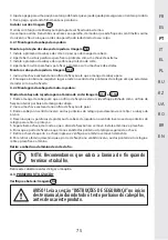 Preview for 75 page of STERWINS 3276000660156 Assemby - Use - Maintenance Manual