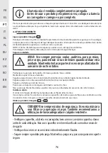 Preview for 76 page of STERWINS 3276000660156 Assemby - Use - Maintenance Manual