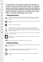 Предварительный просмотр 26 страницы STERWINS 3276000706182 Assemby - Use - Maintenance Manual