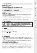 Preview for 33 page of STERWINS 3276000706182 Assemby - Use - Maintenance Manual