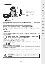 Предварительный просмотр 43 страницы STERWINS 3276005143449 Assemby - Use - Maintenance Manual