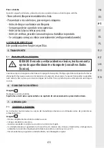 Preview for 45 page of STERWINS 3276005143449 Assemby - Use - Maintenance Manual