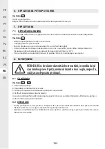 Preview for 162 page of STERWINS 3276005143449 Assemby - Use - Maintenance Manual