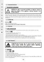 Предварительный просмотр 178 страницы STERWINS 3276005143449 Assemby - Use - Maintenance Manual