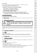 Preview for 45 page of STERWINS 3276005143470 Assemby - Use - Maintenance Manual