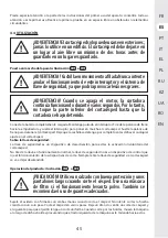 Предварительный просмотр 45 страницы STERWINS 40VLM2-42P.1 Assemby - Use - Maintenance Manual