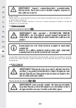 Предварительный просмотр 260 страницы STERWINS 40VLM2-42P.1 Assemby - Use - Maintenance Manual