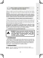 Предварительный просмотр 43 страницы STERWINS EDWC FR-3 Manual