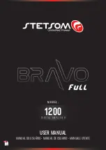 StetSom BRAVO 1200 User Manual предпросмотр