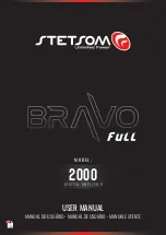 StetSom BRAVO Full 2000 User Manual preview