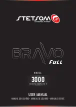 StetSom BRAVO FULL 3000 User Manual preview