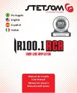 StetSom IR100.1 RCA User Manual preview