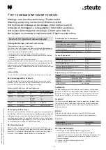 Preview for 1 page of steute 10120601 Mounting And Wiring Instructions