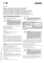 Preview for 2 page of steute 1044243 Mounting And Wiring Instructions