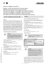 Предварительный просмотр 2 страницы steute 1047851 Mounting And Wiring Instructions