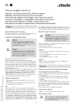 Предварительный просмотр 3 страницы steute 1047851 Mounting And Wiring Instructions