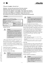 Предварительный просмотр 4 страницы steute 1047851 Mounting And Wiring Instructions