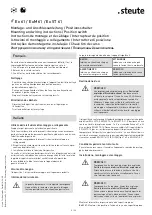 Предварительный просмотр 5 страницы steute 1047851 Mounting And Wiring Instructions