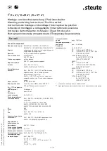 Предварительный просмотр 15 страницы steute 1047851 Mounting And Wiring Instructions