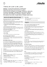 Предварительный просмотр 1 страницы steute 1049191 Mounting And Wiring Instructions