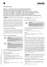 Preview for 3 page of steute 1166692 Mounting And Wiring Instructions