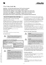 steute 1172992 Mounting And Wiring Instructions preview